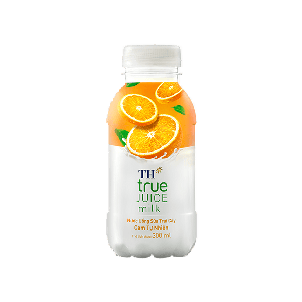 Sữa cam-TH True milk-300ml x 24 chai/ thùng- 118 yên/chai- オレンジミルク- 300mlx24個入り/ケース- ￥118/個