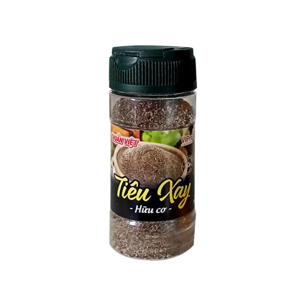 TIÊU XAY THUẦN VIỆT HŨ 50 gramーブラックペッパー パウダー(50 gram/góix35gói/Thùngー50 gram/個x35個/ケース)ー￥60/hũ